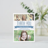 バナ誇りを持ったー卒業サンキューカード ポストカード (スタンド正面)