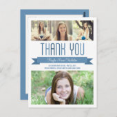 バナ誇りを持ったー卒業サンキューカード ポストカード (正面/裏面)