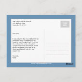 バナ誇りを持ったー卒業サンキューカード ポストカード (裏面)