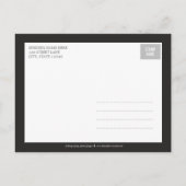 バナ魅力的ー誕生のお知らせ – 男の赤ちゃん 案内ポストカード (裏面)