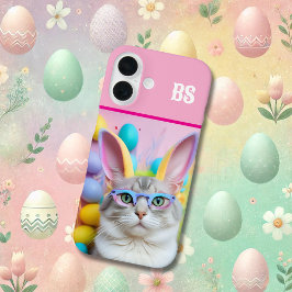 バニお洒落ー耳のイースター猫 iPhone 16ケース