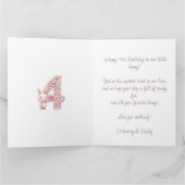 バニお洒落ー&キャンディーズ水彩4th誕生日 カード (内部)