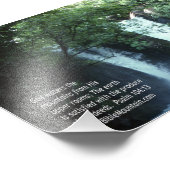 バニアス滝と詩編104:13 フォトプリント (角)