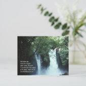 バニアス滝と詩編104:13 ポストカード (スタンド正面)