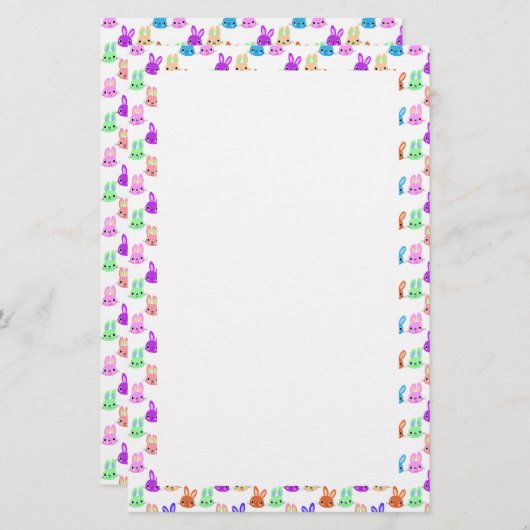 バニカラフルーズイースター 便箋 (正面/裏面)