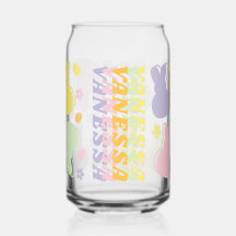 バニカラフルーパターン(レトロ名アクセント)