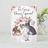 バニキスをするーズ、バニー・ラビット、イースター、バレンタイン シーズンカード (スタンド正面)