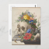 バニタスチルライフバイハーマンヘンステンバーグ ポストカード (正面/裏面)