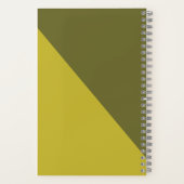 バニッシュおもしろいオリーブと明るい緑に敵 ノートブック (裏面)