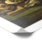 バニティの寓話， 1650-60 (キャンバス上の油) ポスター (角)