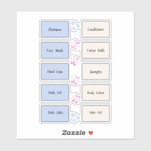 バニティアイテム団体や組織ビニールラベル シール