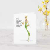 バニティケースノートカード カード (黄色い花)