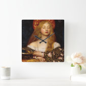 バニティ美しいファッション衣装デザイナー スクエア壁時計 (ホーム)