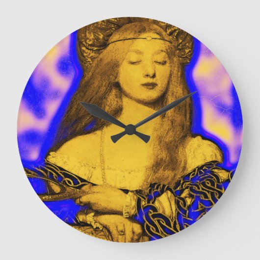 バニティ美しいファッション衣装デザイナー ラージ壁時計 (正面)