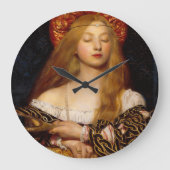 バニティ美しいファッション衣装デザイナ ラージ壁時計 (正面)