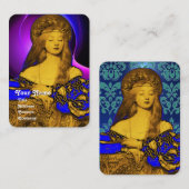 バニティ美しい-ファッション衣装デザイナー金ゴールドメタル 名刺 (正面/裏面)