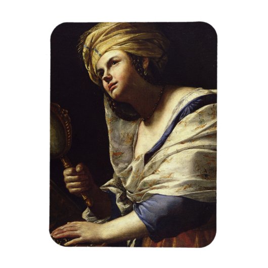 バニティ、c.1650-70(キャンバス上の油) マグネット (縦)