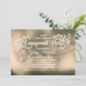 バニモダンラブラウンフローラ婚約パーティ 招待状 (スタンド正面)