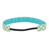 バニラアイスクリームの円錐形パターン アスレチックヘッドバンド (裏面)