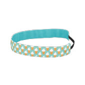 バニラアイスクリームの円錐形パターン アスレチックヘッドバンド (右)