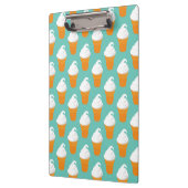 バニラアイスクリームの円錐形パターン クリップボード (左)