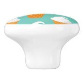 バニラアイスクリームの円錐形パターン セラミックノブ (側面)