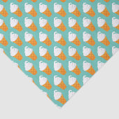 バニラアイスクリームの円錐形パターン 薄葉紙 (詳細)