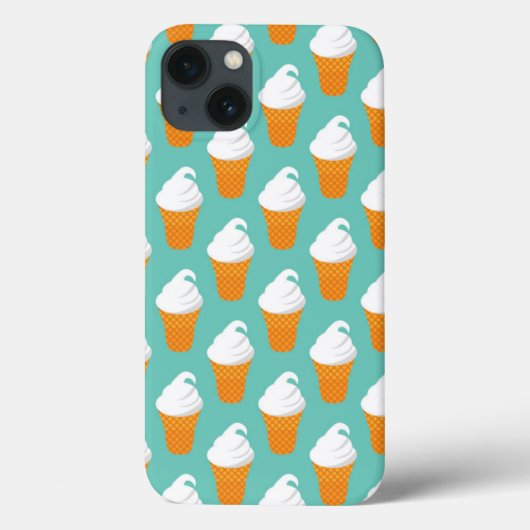 バニラアイスクリームコーンパターン Case-Mate iPhoneケース (裏面)