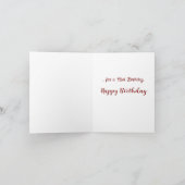 バニラアイスクリームコーン誕生日カード カード (内部)