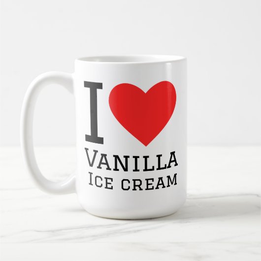 バニラアイスクリーム大好き コーヒーマグカップ (左)