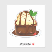 バニラアイスクリーム添えのチョコレートブラウニー