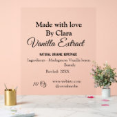 バニラエキス自家製の材料を加える重量デ アクリルサイン (ウェディング)