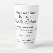 バニラエキス自家製の材料を加える重量デ カフェラテマグ (正面)