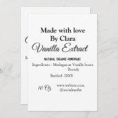 バニラエキス自家製の材料を加える重量デ シーズンカード (正面/裏面)