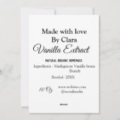 バニラエキス自家製の材料を加える重量デ シーズンカード (裏面)