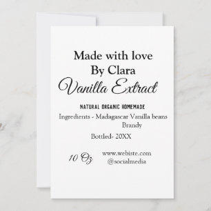 バニラエキス自家製の材料を加える重量デ シーズンカード