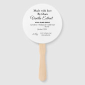 バニラエキス自家製の材料を加える重量デ ハンドファン (裏面)