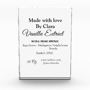 バニラエキス自家製の材料を加える重量デ フォトブロック