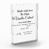 バニラエキス自家製の材料を加える重量デ フォトブロック (左)