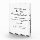 バニラエキス自家製の材料を加える重量デ フォトブロック (右)