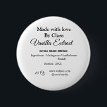 バニラエキス自家製の材料を加える重量デ 缶バッジ<br><div class="desc">デザイン</div>