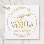 バニラエキス花豆スケッチ黄色 フェイバータグ (正面)