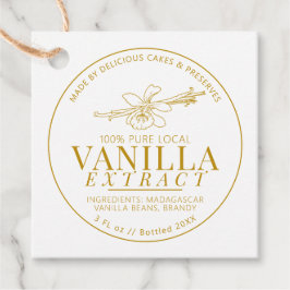 バニラエキス花豆スケッチ黄色 フェイバータグ