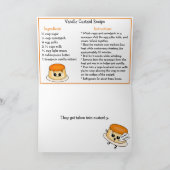 バニラカスタードデイレシピ おもしろい サンキューカード (内部)