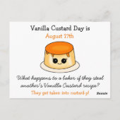 バニラカスタードレシピカード ポストカード (裏面)