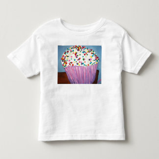 "バニラカップケーキはとの振りかけます トドラーTシャツ
