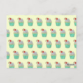 バニラカップケーキレシピカード ポストカード (裏面)