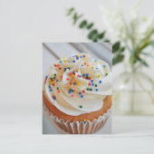 バニラカップケーキ写真lポストカード ポストカード (スタンド正面)