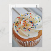 バニラカップケーキ写真lポストカード ポストカード (正面/裏面)