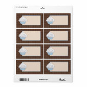 バニラカップケーキ製品ラベル ラベル (フルシート)